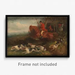 William J. Shayer - Foxhunting- Breaking Cover