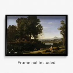 Claude Lorrain (Claude Gellée) - Landscape with Apollo and the Muses