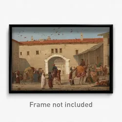 Richard Dadd - Caravanserai at Mylasa in Asia Minor