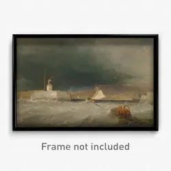 George Chambers - Port on a Stormy Day