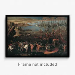 Domenico Gargiulo, also known as Micco Spadaro - The Landing of the Infanta Marìa at Naples
