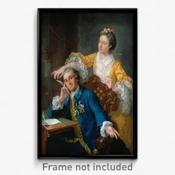 William Hogarth - David Garrick (1717-79) with his wife Eva-Maria Veigel, "La Violette" or "Violetti" (1725 - 1822)