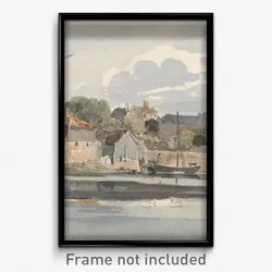 Peter DeWint - View of the Thames at Kingston