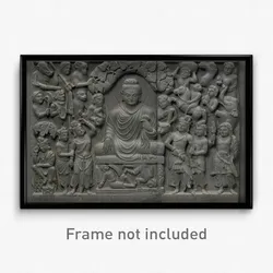 Goddess Bhadrakali Worshipped by the Gods from a tantric Devi series