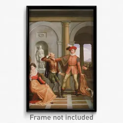Washington Allston, American - Scene from Shakespeare's "The Taming of the Shrew" (Katharina and Petruchio)
