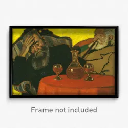 Rippl-Rónai, József - My Father and Piacsek, with Red Wine