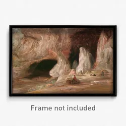 Conrad Martens - Stalagmite columns at the southern entrance of the Burrangalong Cavern