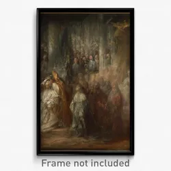 Carl Gustav Pilo - The Coronation of King Gustav III of Sweden. Uncompleted