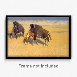 Frederic Remington - Indians Simulating Buffalo