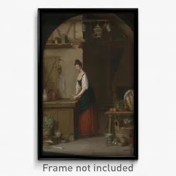 John Atkinson - Girl Bundling Asparagus