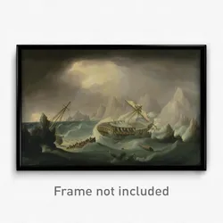 Thomas Buttersworth - Shipwreck off a Rocky Coast
