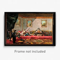 Giovanni Antonio Guardi; Francesco Guardi - Two Odalisques Playing Music in the Harem