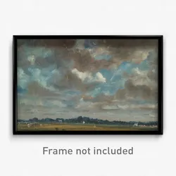 John Constable - Extensive Landscape with Grey Clouds
