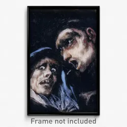 Francisco José de Goya y Lucientes - Monk Talking to an Old Woman