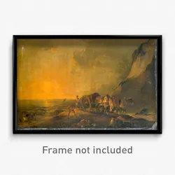 Bourgeois, Sir Peter Francis - Sea Shore with Horse and Cart