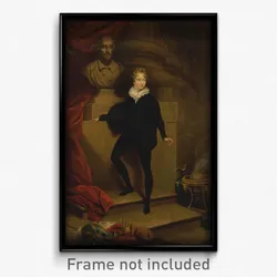 James Northcote - Master Betty as Hamlet, before a bust of Shakespeare