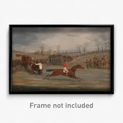 Henry Thomas Alken - Scenes from a steeplechase- Near the Finish
