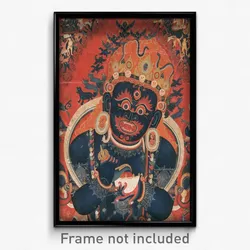 Detail, 15th-century painting from Tibet, Central Tibetan - Mahakala, Protector of the Tent - Google Art Project (cropped) (cropped).jpg