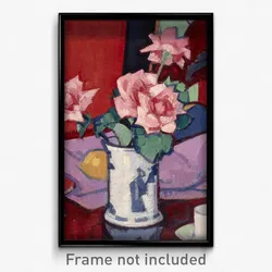 Samuel John Peploe - Pink Roses, Chinese Vase