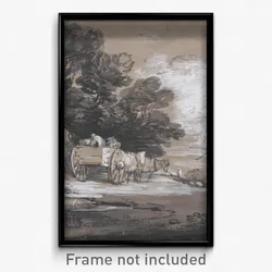 Thomas Gainsborough - Wooded Landscape with Country Cart and Figures