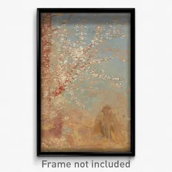 Odilon Redon - Figure under a blossoming tree