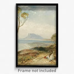 John Skinner Prout - Maria Island from Little Swanport, Van Diemen's Land