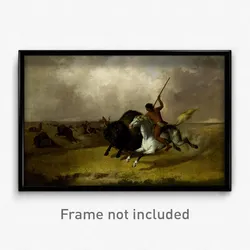 John Mix Stanley - Buffalo Hunt on the Southwestern Prairies