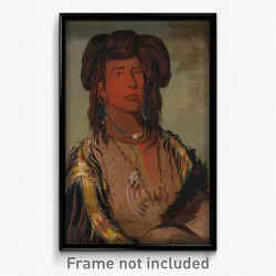 George Catlin - Ha-wón-je-tah, One Horn, Head Chief of the Miniconjou Tribe