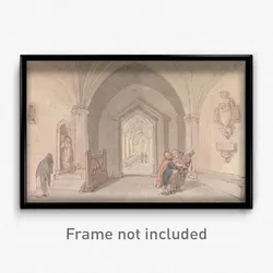 Thomas Rowlandson - Scene in a Monastery