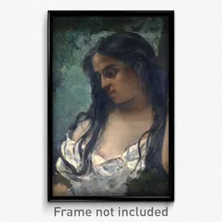 Gustave Courbet - Gypsy in Reflection
