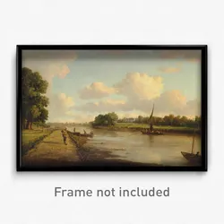 William Marlow - View on the River Thames at Richmond