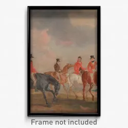 John Ferneley - The Quorn Hunt- a Sketch of the Artist and his Friends Moving Off