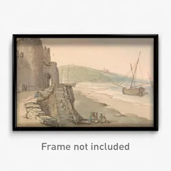 Thomas Rowlandson - Caernarvon Castle, Entrance to a Tower