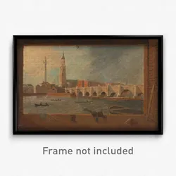 Daniel Turner - A View of London Bridge