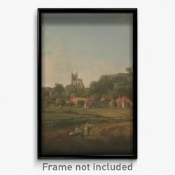 Arthur Nelson - A Distant View of Hythe Village and Church, Kent