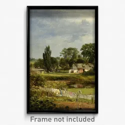 Andrew W. Warren - Long Island Homestead, Study from Nature