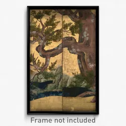 Kano Eitoku - Cypress Trees