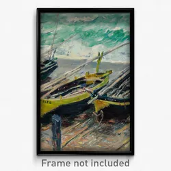 Claude Monet - Three Fishing Boats