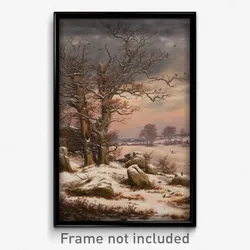 J.C. Dahl - Winter Landscape near Vordingborg, Denmark