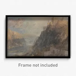 Joseph Mallord William Turner - Rheinfels Looking to Katz and Gourhausen