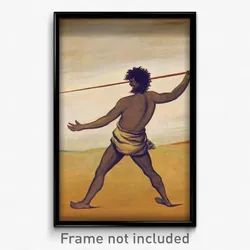 Benjamin Duterrau - Timmy, a Tasmanian Aboriginal, throwing a spear