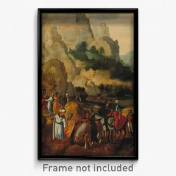 Herri met de Bles - Landscape with Saint John the Baptist Preaching