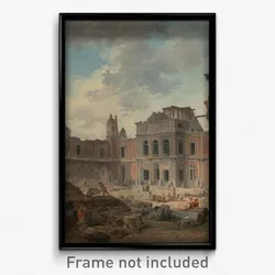 Hubert Robert (French - Demolition of the Château of Meudon
