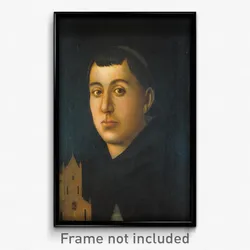 Circle of Bartolomeo degli Erri (?) - Monk Saint (?) with a Model of a Church