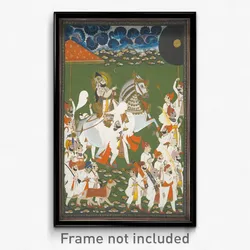India; Rajasthan, Mewar, Udaipur; Attributed to Ghasi - Maharana Bhim Singh in Procession