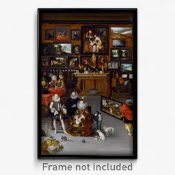 Hieronymus Francken Ii - The Archdukes Albert and Isabella Visiting a Collector's Cabinet