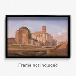 Edward Lear - Temple of Venus and Rome, Rome