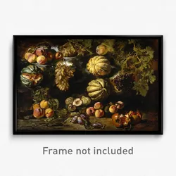 Michele Pace del Campidoglio - Still Life with Melons, Peaches, Figs, and Grapes