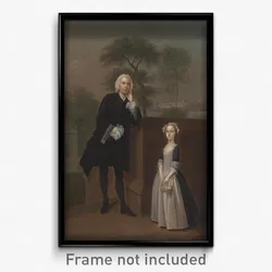 Arthur Devis - An Unknown Man with His Daughter