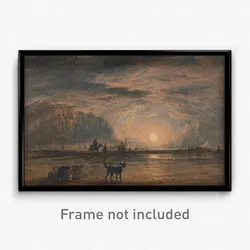 David Cox - Beach Scene - Sunrise